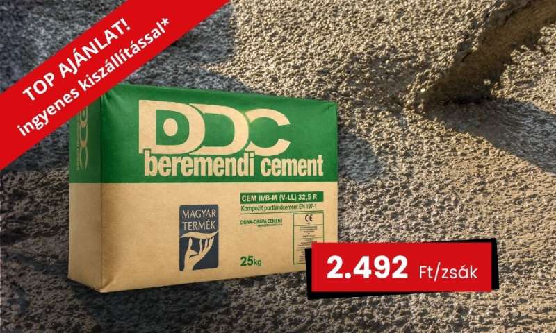 TOP AJÁNLAT! VÁCI CEMENT INGYENES HÁZHOZSZÁLLÍTÁS*